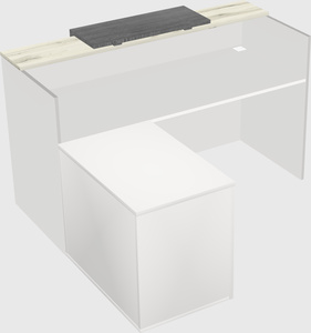 L-shaped modular reception