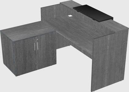 L-shaped modular reception