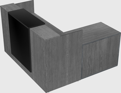 L-shaped modular reception