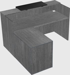 L-shaped modular reception