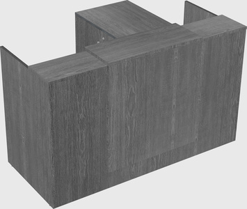 L-shaped modular reception