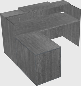 L-shaped modular reception