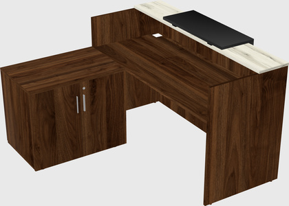 L-shaped modular reception
