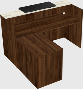 L-shaped modular reception