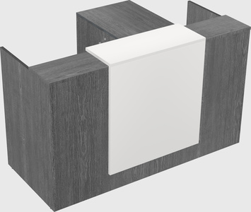 L-shaped modular reception