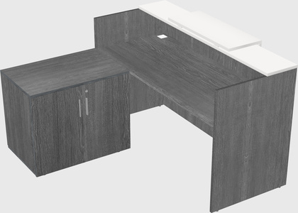 L-shaped modular reception