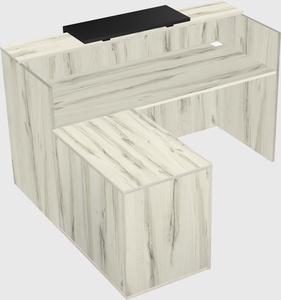 L-shaped modular reception
