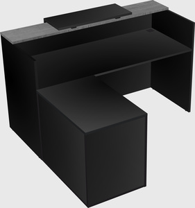 L-shaped modular reception