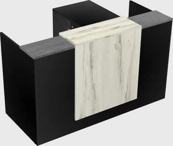 L-shaped modular reception