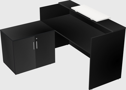 L-shaped modular reception