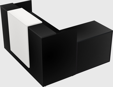 L-shaped modular reception