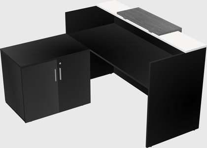 L-shaped modular reception
