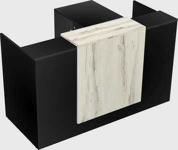 L-shaped modular reception