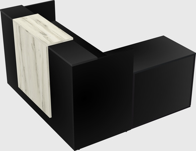 L-shaped modular reception