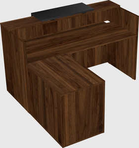 L-shaped modular reception