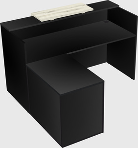 L-shaped modular reception