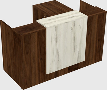 L-shaped modular reception