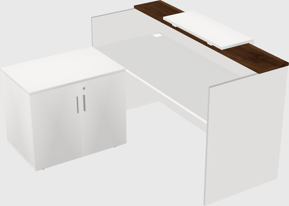 L-shaped modular reception