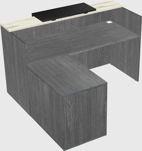 L-shaped modular reception