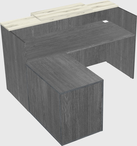 L-shaped modular reception