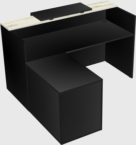 L-shaped modular reception