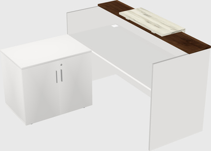 L-shaped modular reception