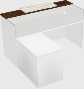 L-shaped modular reception