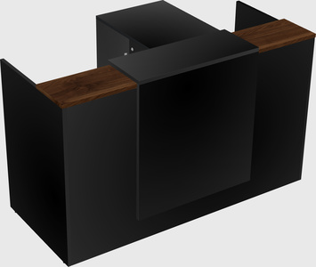 L-shaped modular reception