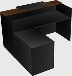 L-shaped modular reception
