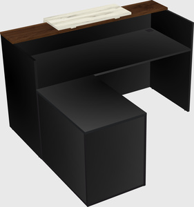 L-shaped modular reception