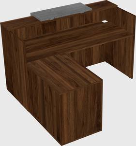 L-shaped modular reception