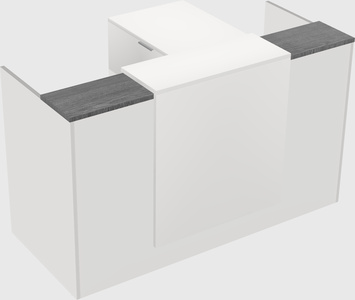 L-shaped modular reception