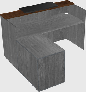L-shaped modular reception