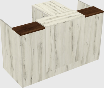 L-shaped modular reception