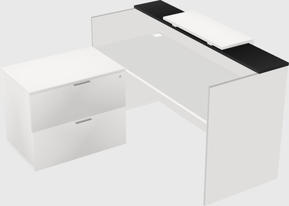 L-shaped modular reception