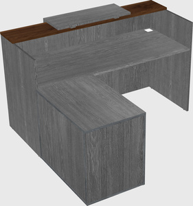 L-shaped modular reception