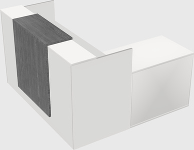 L-shaped modular reception