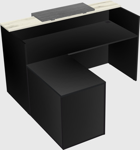 L-shaped modular reception