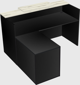 L-shaped modular reception