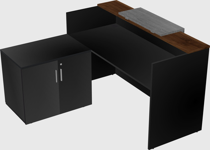 L-shaped modular reception