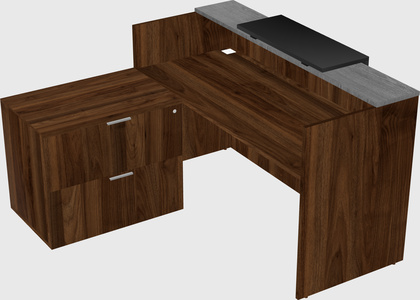 L-shaped modular reception