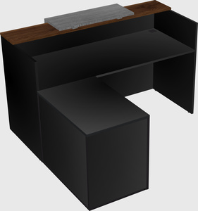 L-shaped modular reception