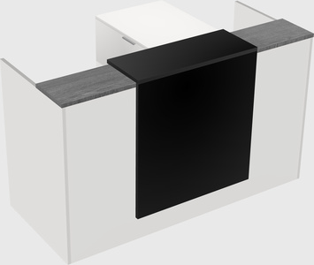 L-shaped modular reception