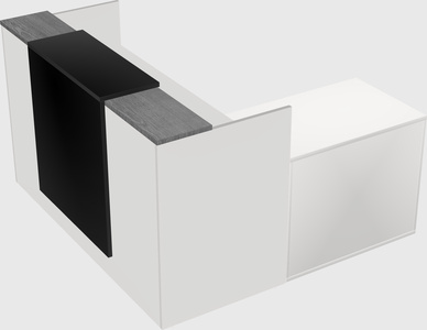 L-shaped modular reception