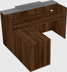 L-shaped modular reception