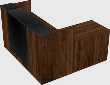 L-shaped modular reception