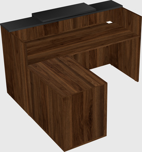 L-shaped modular reception