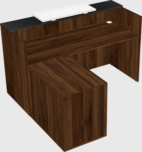 L-shaped modular reception