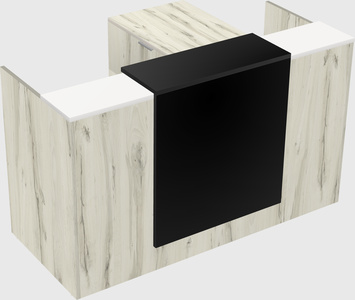 L-shaped modular reception