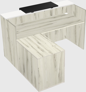 L-shaped modular reception